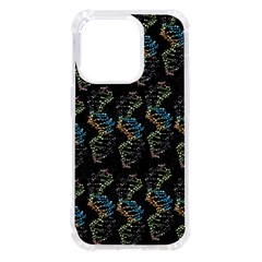 Multicolored Dna Strand Art Iphone 14 Pro Tpu Uv Print Case by ExtraAwesomeSauce