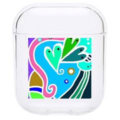 Crazy Pop Art - Doodle Hearts  Hard Pc Airpods 1/2 Case by ConteMonfrey