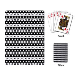 Black And White Circles Pattern Playing Cards Single Design (rectangle) by ytdream