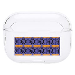 Bitcoin Logo Pattern Hard Pc Airpods Pro Case by ExtraAwesomeSauce
