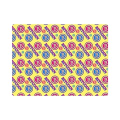 Colorful Bitcoin Pattern Premium Plush Fleece Blanket (mini) by ExtraAwesomeSauce