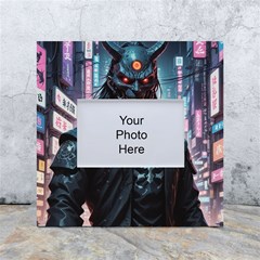 Cyberpunk Demon Samurai White Box Photo Frame 4  X 6  by AwesomeSauce