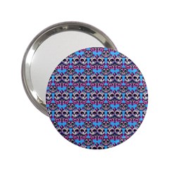 Colorful Sugar Skull Cat Pattern 2 25  Handbag Mirrors by ExtraAwesomeSauce