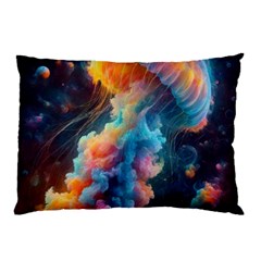 Cosmic Jellyfish Artwork Pillow Case by ExtraAwesomeSauce
