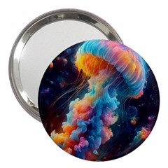 Cosmic Jellyfish Artwork 3  Handbag Mirrors by ExtraAwesomeSauce