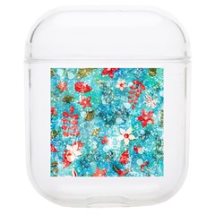 Snowy Winter Foliage, Adoxali, Christmas, Berry, Blue Soft Tpu Airpods 1/2 Case by kyorashop23