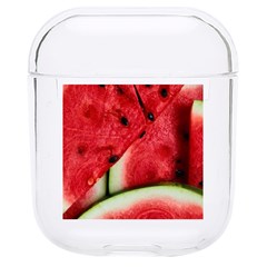Watermelon, Fruit, Green, Red Hard Pc Airpods 1/2 Case by kyorashop23