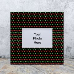 Geometric Abstract Pattern Line White Box Photo Frame 4  X 6  by Salmanaz77