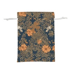 Seamless Pattern Patterns Leaves Vintage Lightweight Drawstring Pouch (l) by Paksenen
