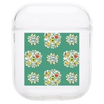 Retro 1960s Flowers Pattern 2 Soft TPU AirPods 1/2 Case Front
