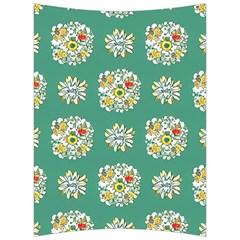 Retro 1960s Flowers Pattern 2 Back Support Cushion by violetheavensky
