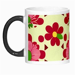Retro 1960s Flowers Pattern 4 Morph Mug by violetheavensky