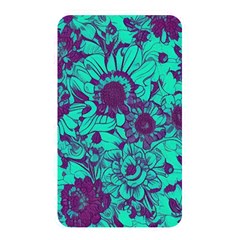 Mid Century Retro Floral 1970s 1960s Pattern 101 Memory Card Reader (rectangular) by violetheavensky