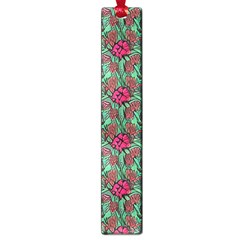 Retro 1880s Flowers Pattern 3 Large Book Marks by violetheavensky