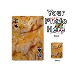 Homemade Flan Extreme Close-up Texture Playing Cards 54 Designs (Mini) Front - Spade10
