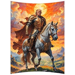 Heroic Trump Warrior In Golden Armor Back Support Cushion by AwesomeSauce