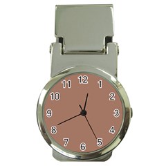 Mocha Mousse Hex Code #a47864 Money Clip Watches by dressshop