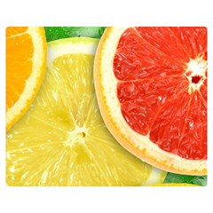 Fruit, Lemon Two Sides Premium Plush Fleece Blanket (teen Size) by kyorashop23