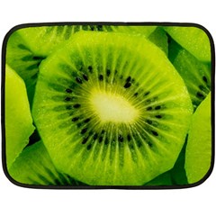 Kiwi Fruits, Close-up, Exotic Fruit Fleece Blanket (mini) by kyorashop23