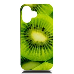Kiwi Fruits, Close-up, Exotic Fruit Iphone 16 Black Uv Print Pc Hardshell Case by kyorashop23