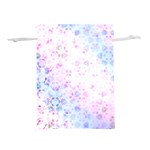 Digital Art Artwork Abstract Pink Purple Lightweight Drawstring Pouch (S) Back