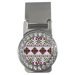 Ukrainian Folk Seamless Pattern Ethnic Ornament Border Element Traditional Money Clips (cz)  by Grandong