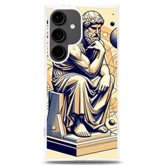 Thinker Sculpture Design Geometric Samsung Galaxy S24 Plus 6 7 Inch Tpu Uv Case by Salmanaz77