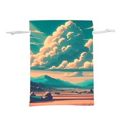 Mountains Countryside Agriculture Lightweight Drawstring Pouch (m) by Salmanaz77