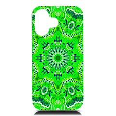 Mandala Flowers   Iphone 16 Black Uv Print Pc Hardshell Case by ConteMonfrey