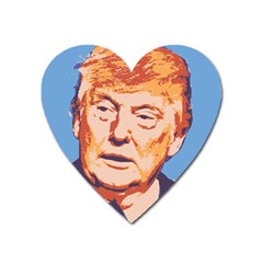 Orange Donald Trump Heart Magnet by vintagetrump