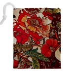 Floral Design 05 Drawstring Pouch (4XL) Back
