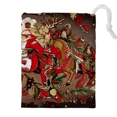 Christmas Art 01 Drawstring Pouch (4xl) by myclothy
