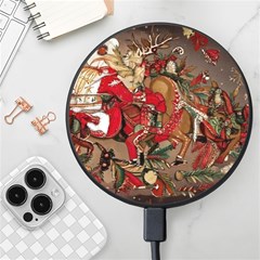Christmas Art 01 Wireless Fast Charger(black) by myclothy