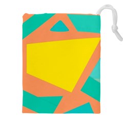 Geometric Design 02 Drawstring Pouch (4xl) by myclothy