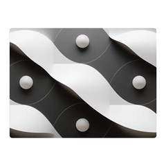Geometric Design O6 Two Sides Premium Plush Fleece Blanket (mini) by myclothy