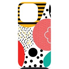 Geometric Design 07 Iphone 14 Pro Black Uv Print Pc Hardshell Case by myclothy