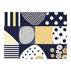 Geometric Design 10 Two Sides Premium Plush Fleece Blanket (mini) by myclothy