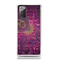 Abstract Purple Pattern Samsung Galaxy Note 20 Tpu Uv Case by Bedest