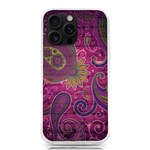 Abstract Purple Pattern iPhone 16 Pro Max TPU UV Print Case Front