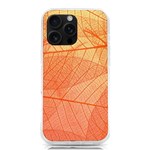 Abstract Texture Of Colorful Bright Pattern Of Transparent Leaves Of Orange And Yellow Color iPhone 16 Pro Max TPU UV Print Case Front