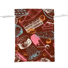 Sweet Food Seamless Pattern Lightweight Drawstring Pouch (xl) by Paksenen