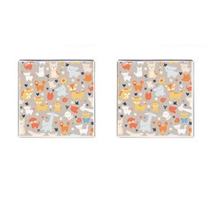 Pet Animal 02 Cufflinks (square) by myclothy