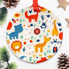 Pet Animal 03 Ornament (round) by myclothy
