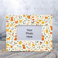 Pet Animal 04 White Tabletop Photo Frame 4 x6  by myclothy