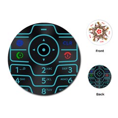 Retro Mobile Device Output Device Playing Cards Single Design (round) by Bedest
