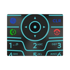 Retro Mobile Device Output Device Premium Plush Fleece Blanket (mini) by Bedest