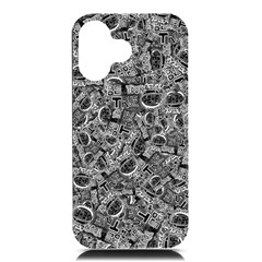 Be True Be Yourself Typographic Print Pattern Iphone 16 Black Uv Print Pc Hardshell Case