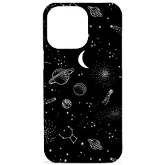 Cosmic Black Space Star Iphone 15 Pro Max Black Uv Print Pc Hardshell Case by Ndabl3x