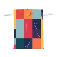  Minimalist Pattern With Simple Lines And Shapes, Creating A Clean And Modern Aesthe Lightweight Drawstring Pouch (l) by myclothy