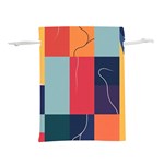  Minimalist Pattern With Simple Lines And Shapes, Creating A Clean And Modern Aesthe Lightweight Drawstring Pouch (L) Back